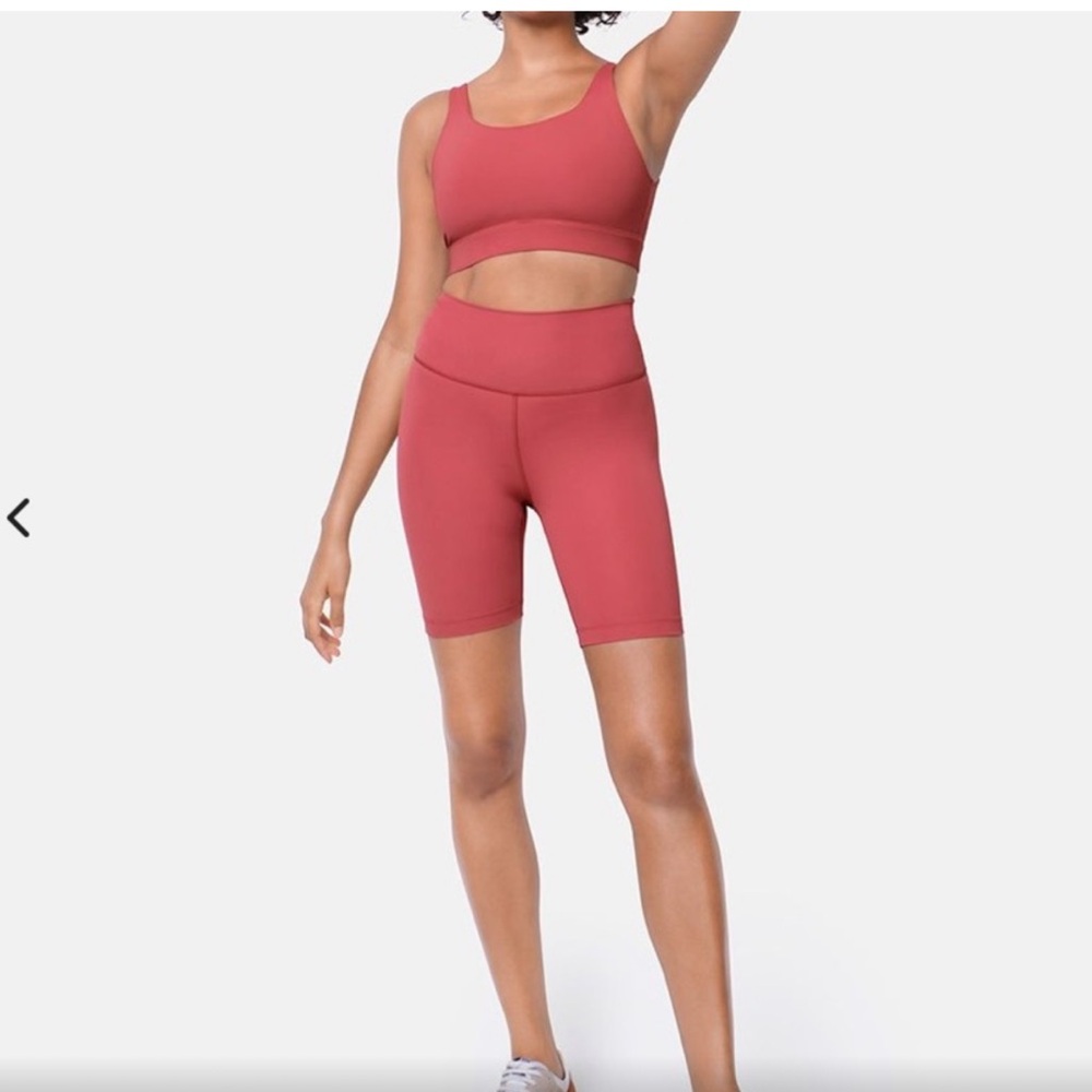 Outdoor Voices LightForm 7/8 Leggings, bra, shorts in Earth Red NWT